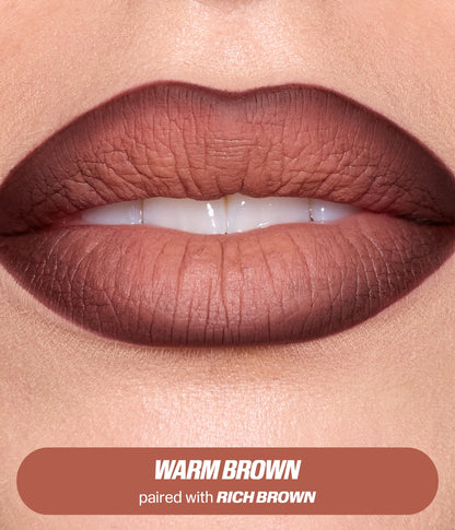 WARM BROWN LIP DUO - US 3356